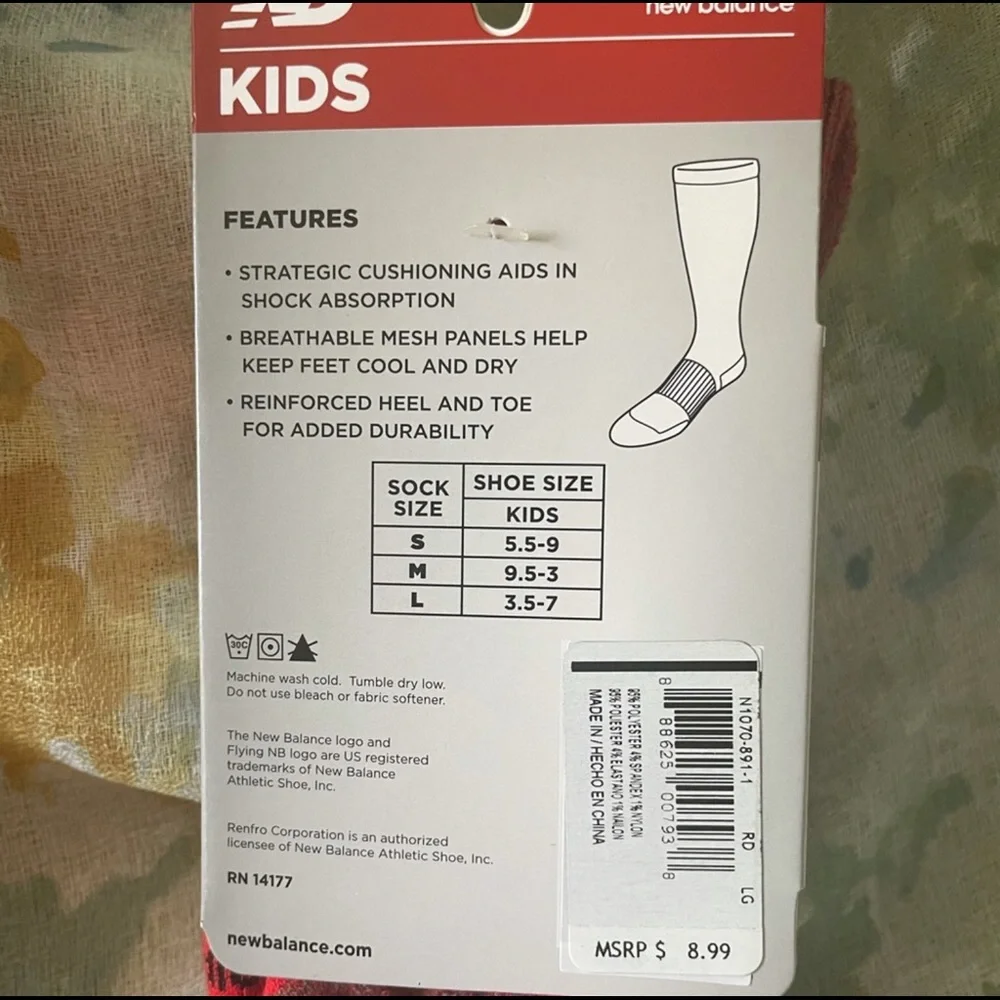 New Balance Kids All Sport Socks